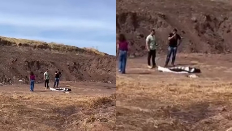 Polícia investiga a morte de João Pedro, de 17 anos, encontrado no Morro do Calango em Mirassol d’Oeste, enrolado em um lençol.